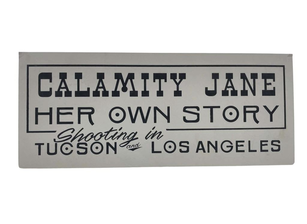 Calamity Jane (1984) - Crew Used Dashboard Parking Permit Card (1 of 1)