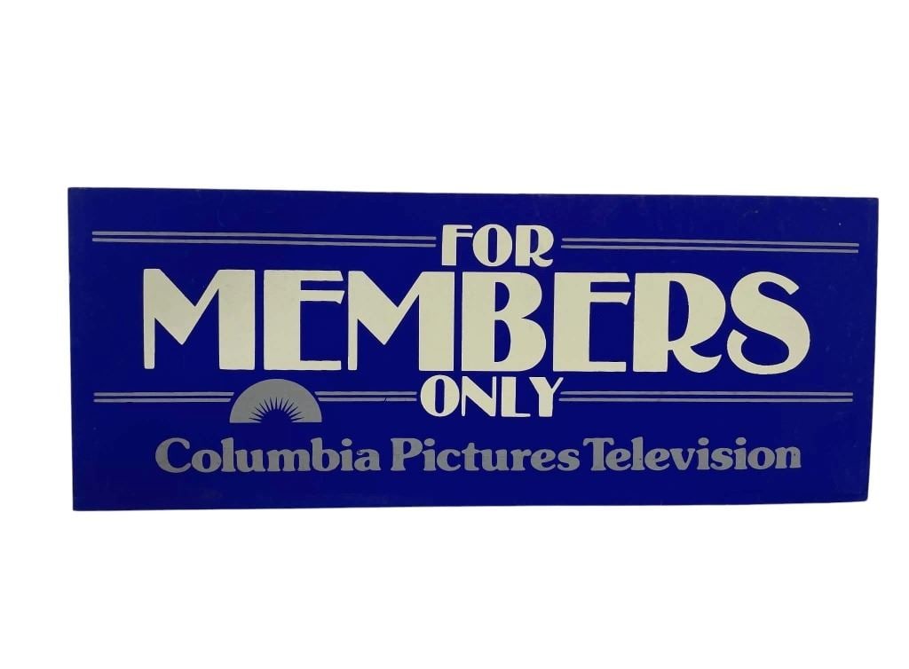 For Members Only (1983) - Crew Used Dashboard Parking Permit Card: For Members Only (1983) - Crew Used Dashboard Parking Permit Card.Original production dashboard parking permit card given out to the cast and crew on the John Baskin and Roger Shulman written televisi