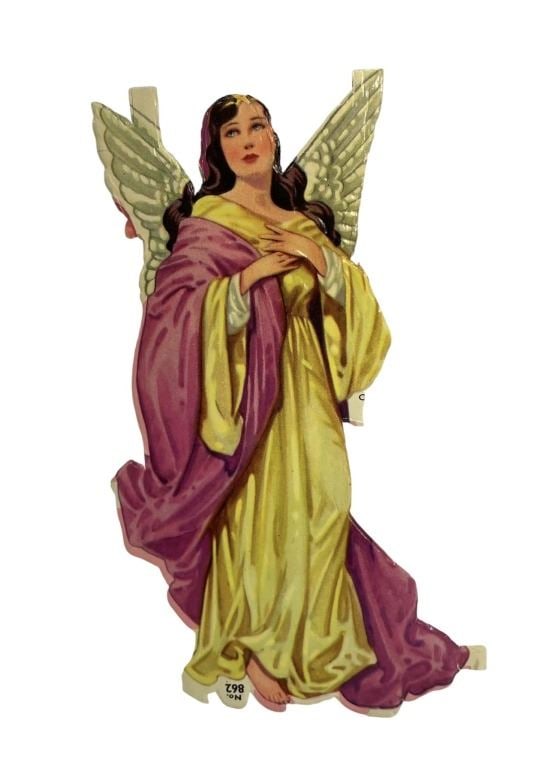 Marilyn Monroe Owned Christmas Angel Paper Flyer (From Arthur Miller): Marilyn Monroe Owned Christmas Angel Paper Flyer.Originally sold by her ex husband Arthur Miller (please see image of sales note - Note not encluded).Measuring 4 1/2" tall.Marilyn Monroe (June 1,