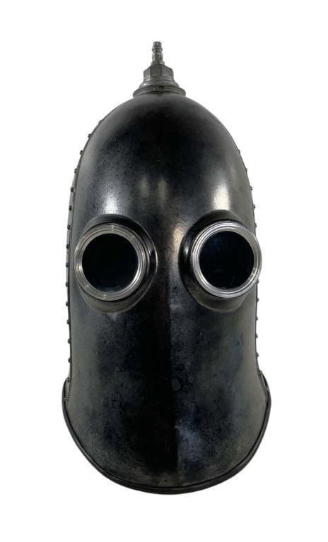 Miss Peregrine's Home for Peculiar Children (2016) - Barron (Samuel L. Jackson) Helmet: Miss Peregrine's Home for Peculiar Children (2016) - Barron (Samuel L. Jackson) Helmet.Measuring 9 1/2" x 12" x 15 1/2".Made of resin, metal and fiberglass.Original helmet worn by "Barron", played by