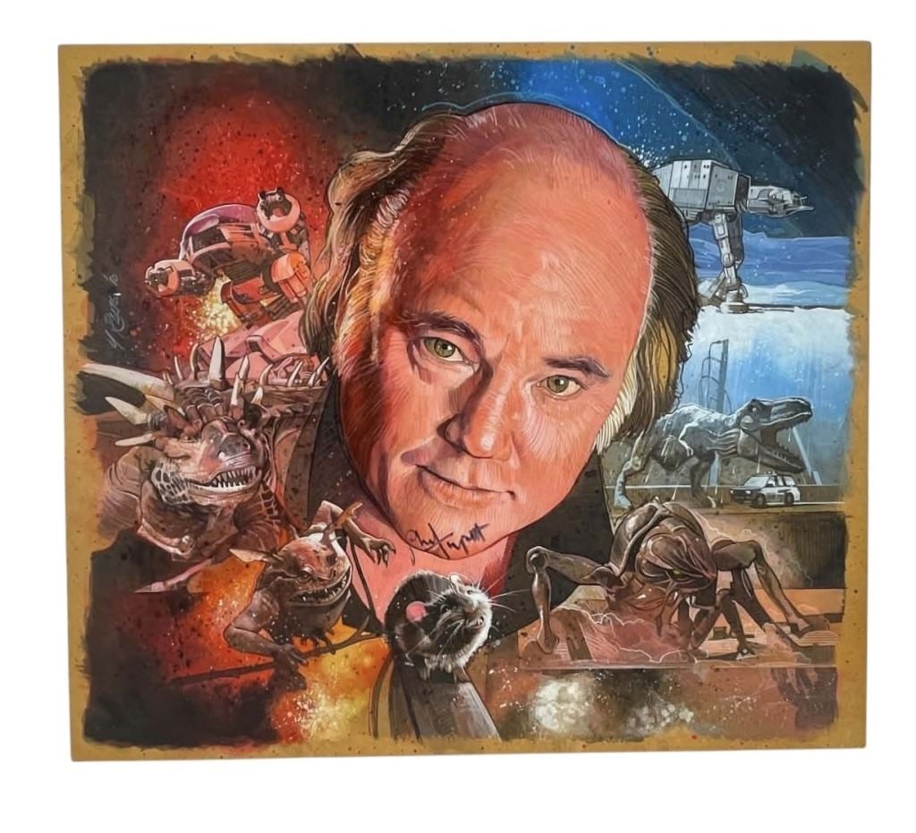 Phil Tippett Collection - Cinefex Magazine Issue #121 Original Hand Painted Cover Art (1 of 4)