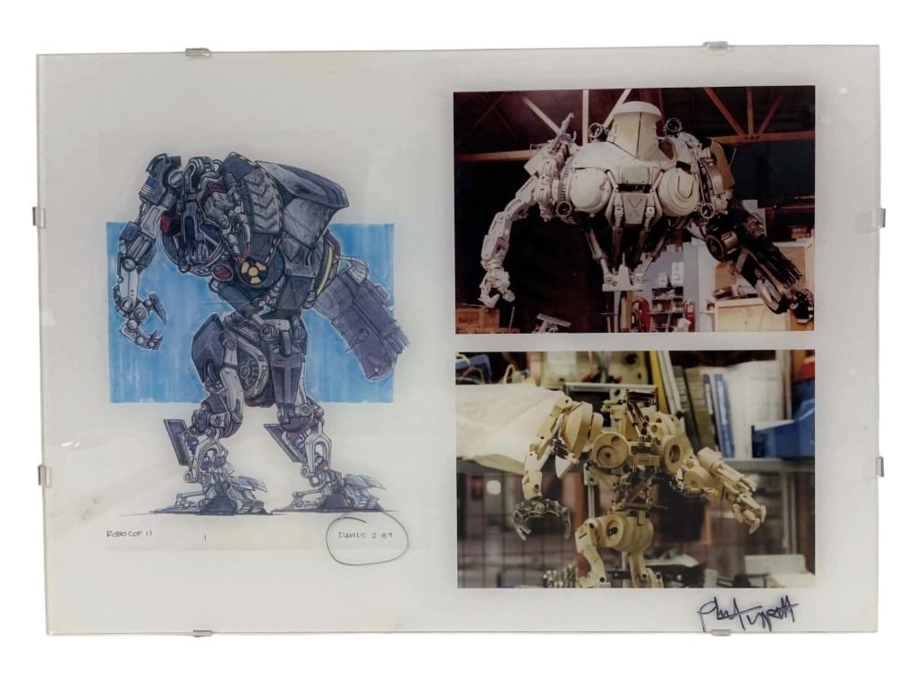 RoboCop 2 (1990) - Phil Tippett Signed Production Concept Art (1 of 2)