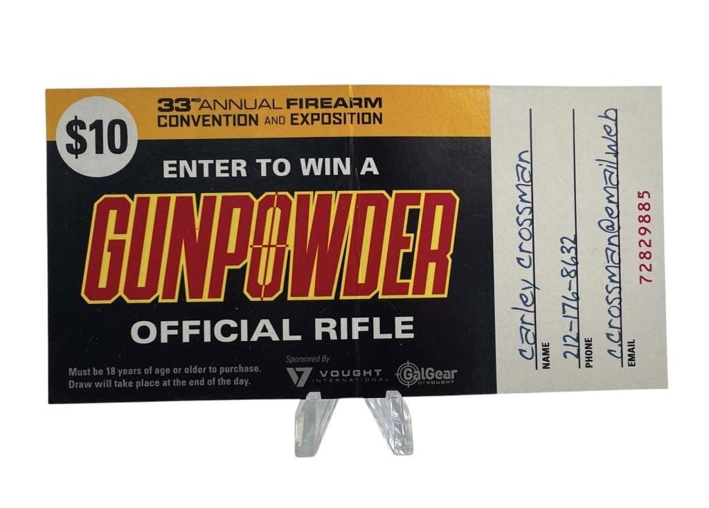 The Boys (2019[x=#8211/]2026) - 3rd Annual Firearm Convention Gunpowder Raffle Ticket (1 of 5)