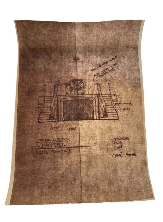 The Goonies (1985) - One-Eyed Willy Inferno Ghost Ship Blueprint (1 of 1)