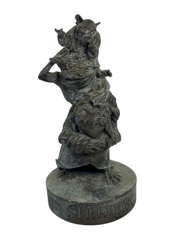 The Spiderwick Chronicles (2008) (Phil Tippett Collection) - Crew Gift Statue: The Spiderwick Chronicles (2008) (Phil Tippett Collection) - Crew Gift Statue.Measuring 3" x 6".Made of resin painted to look like a bronze statue.Original statue given as a crew gift to Phil Tippett 