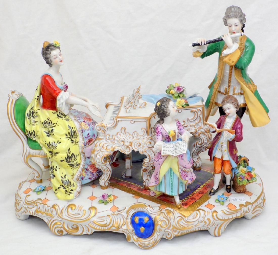 Volkstedt Dresden Muller & Co. Large Hand  Painted (1 of 4)