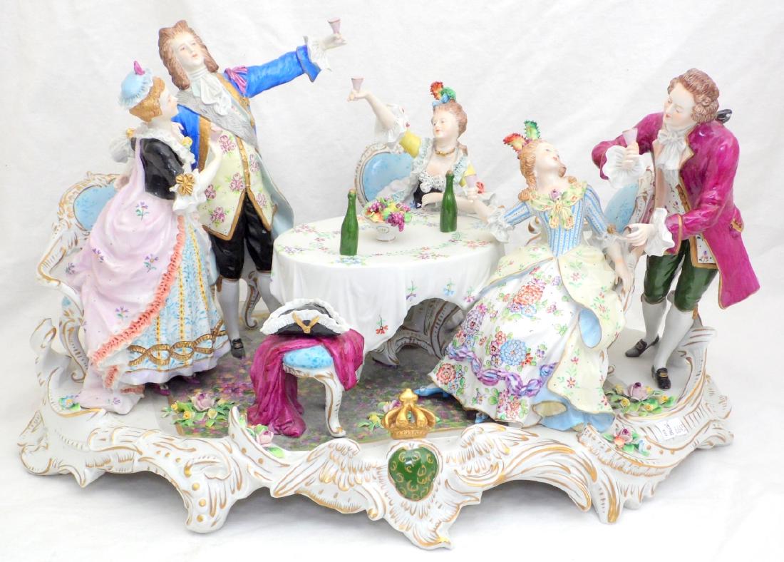 Volkstedt Dresden Muller & Co. Huge Porcelain  Figural (1 of 4)