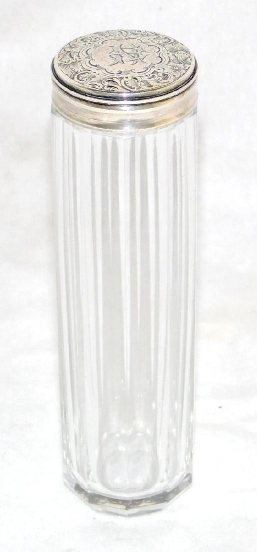 Victorian Sterling Silver Mounted Faceted  Crystal (1 of 1)