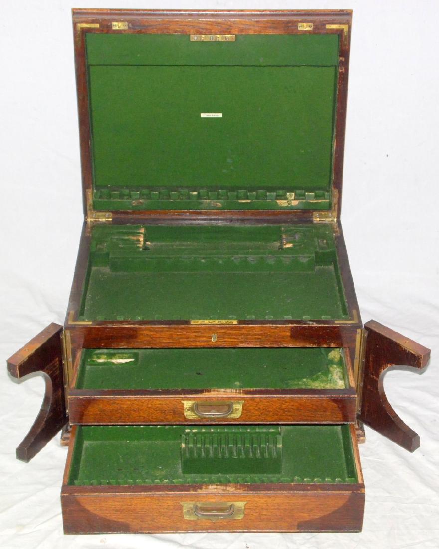 Substantial Victorian Oak Cutlery Chest c.1900. (1 of 2)