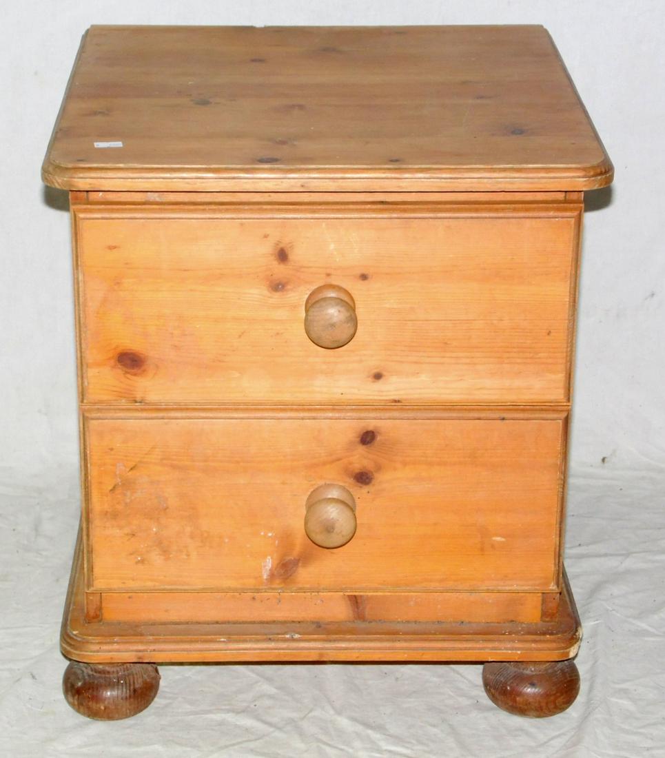 Vintage Pine Bedside Chest Of 2 Drawers Aug 31 2019 Cooper