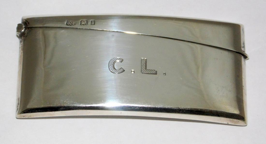 KG V Sterling Silver Curved Card Case (1 of 1)