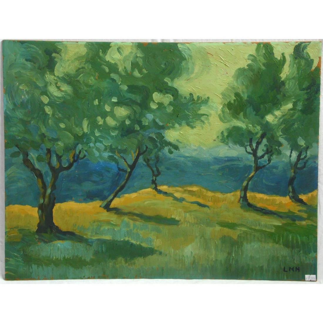 Letitia Marion Hamilton RHA 'Wooded Landscape" (1 of 3)