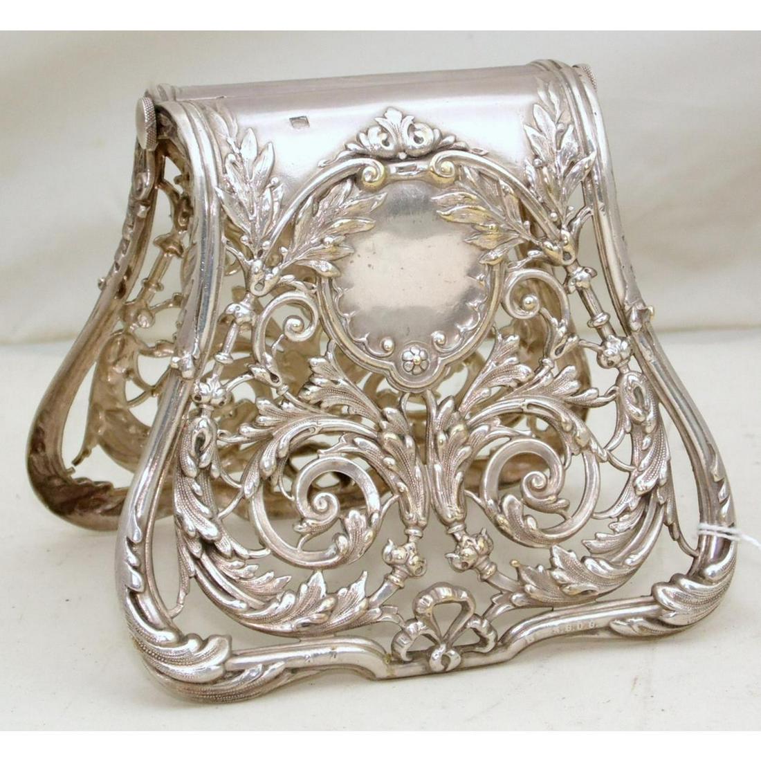 Antique Silver Plated French Asparagus Tongs (1 of 2)