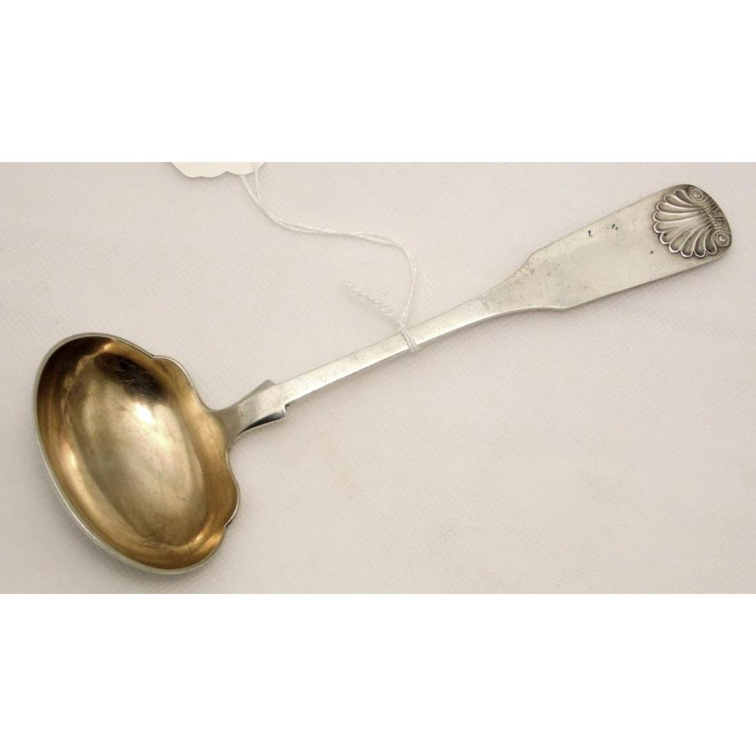 Danish Silver Fiddle & Shell Pattern Ladle (1 of 1)