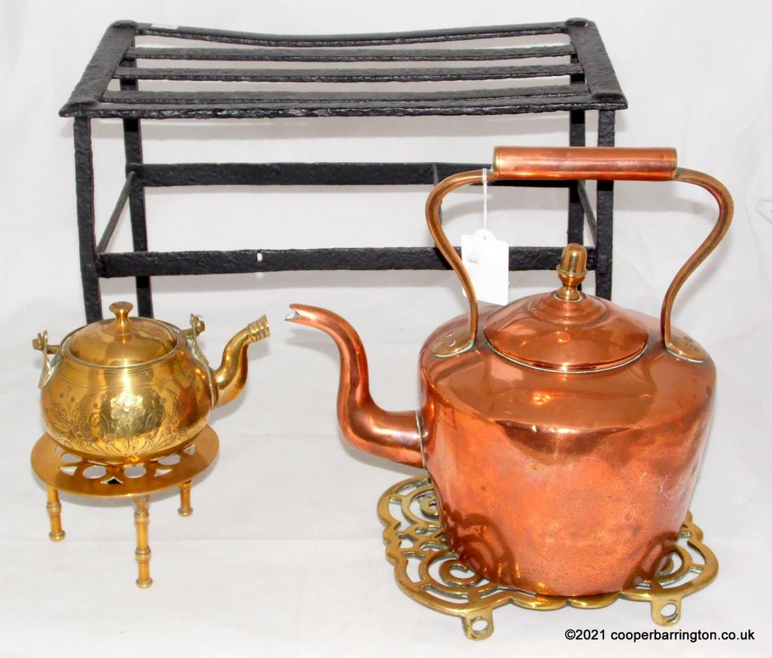 Geo.& Victorian Trivets Copper Kettle Etc (1 of 1)