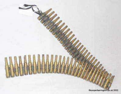 Belt of 57 Ammo Bullets, L13A1.: Belt of 57 Ammo Bullets, L13A1.