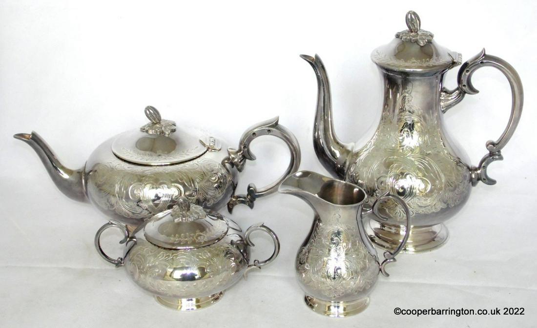 Antique Silver Plated Tea / Coffee Set (1 of 1)