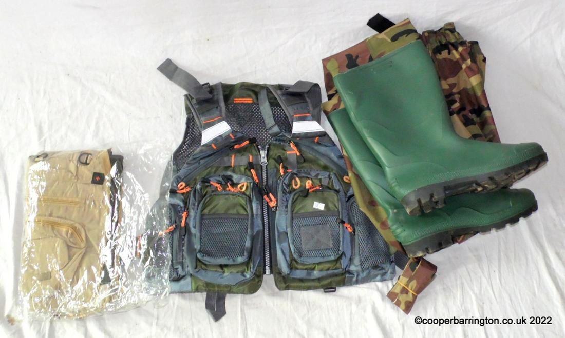 Two Fly Fishing Vests One Adult XXXL/Junior (1 of 1)