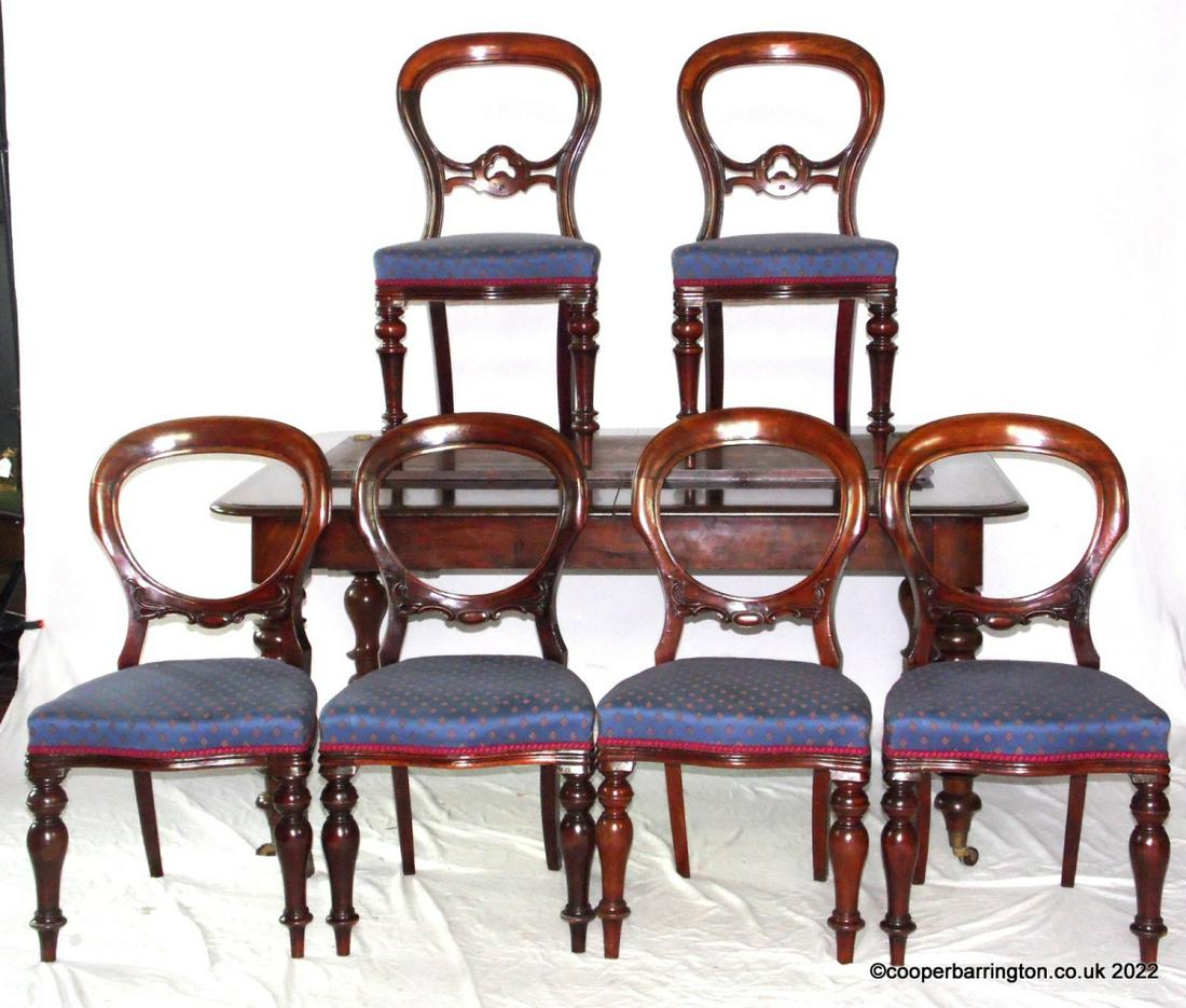 Victorian Solid Mahogany 7ft Extending Dining Set. (1 of 3)