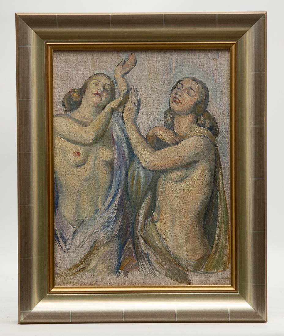 Oil Sgd George Laurence Nelson - Modern Dancers (1 of 6)