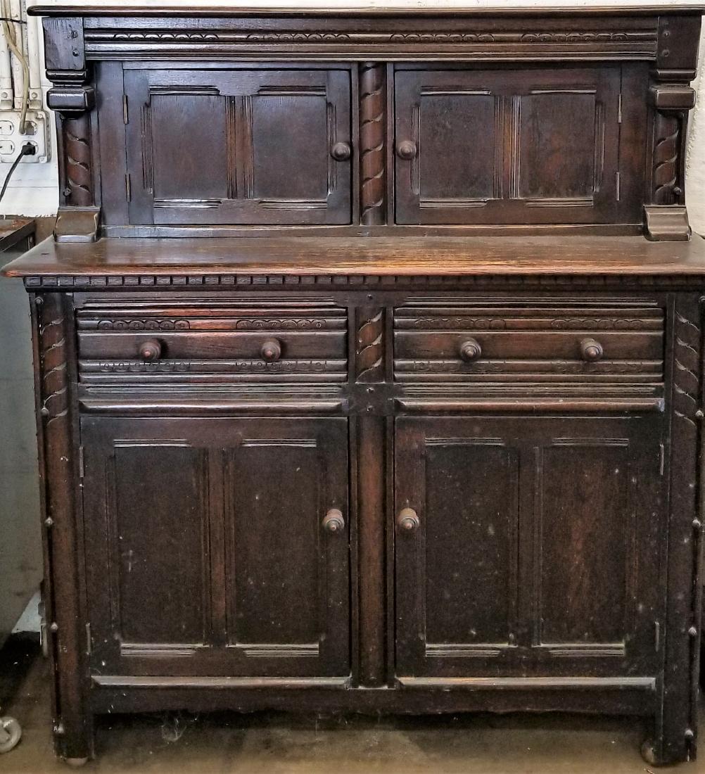 Chestnut Continental Step Back Cupboard (1 of 13)