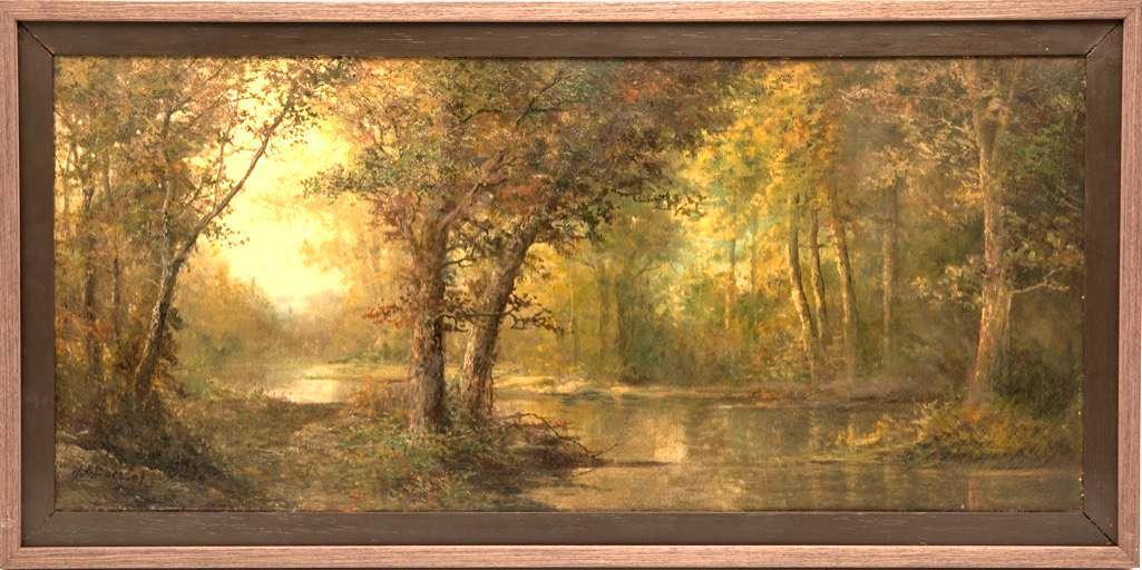 Henry Duessel Signed Panoramic Hudson River School (1 of 5)