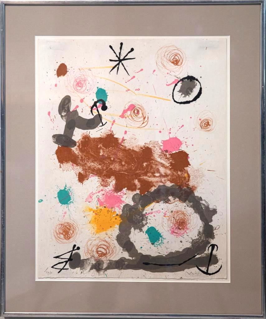 Joan Miro lithograph, Circa 1968 (1 of 5)