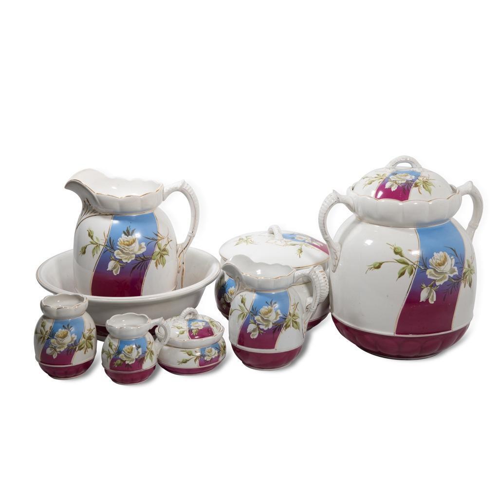 11 piece victorian Ironstone bowl and Pitcher set (1 of 5)