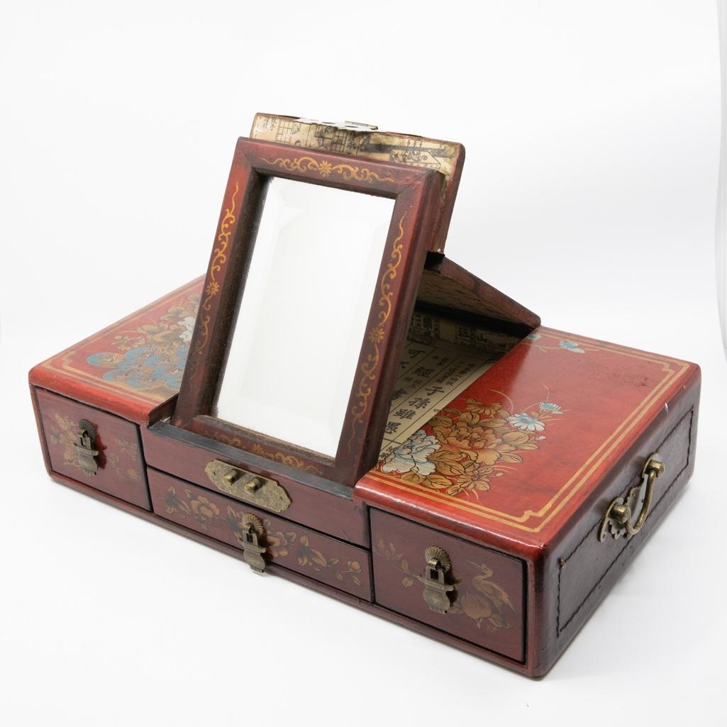 Vintage Wooden Chinese Traveling Box (1 of 8)