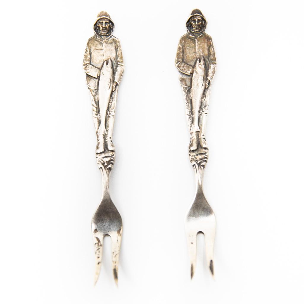 Norsk Sterling Silver Fisherman Forks (1 of 4)