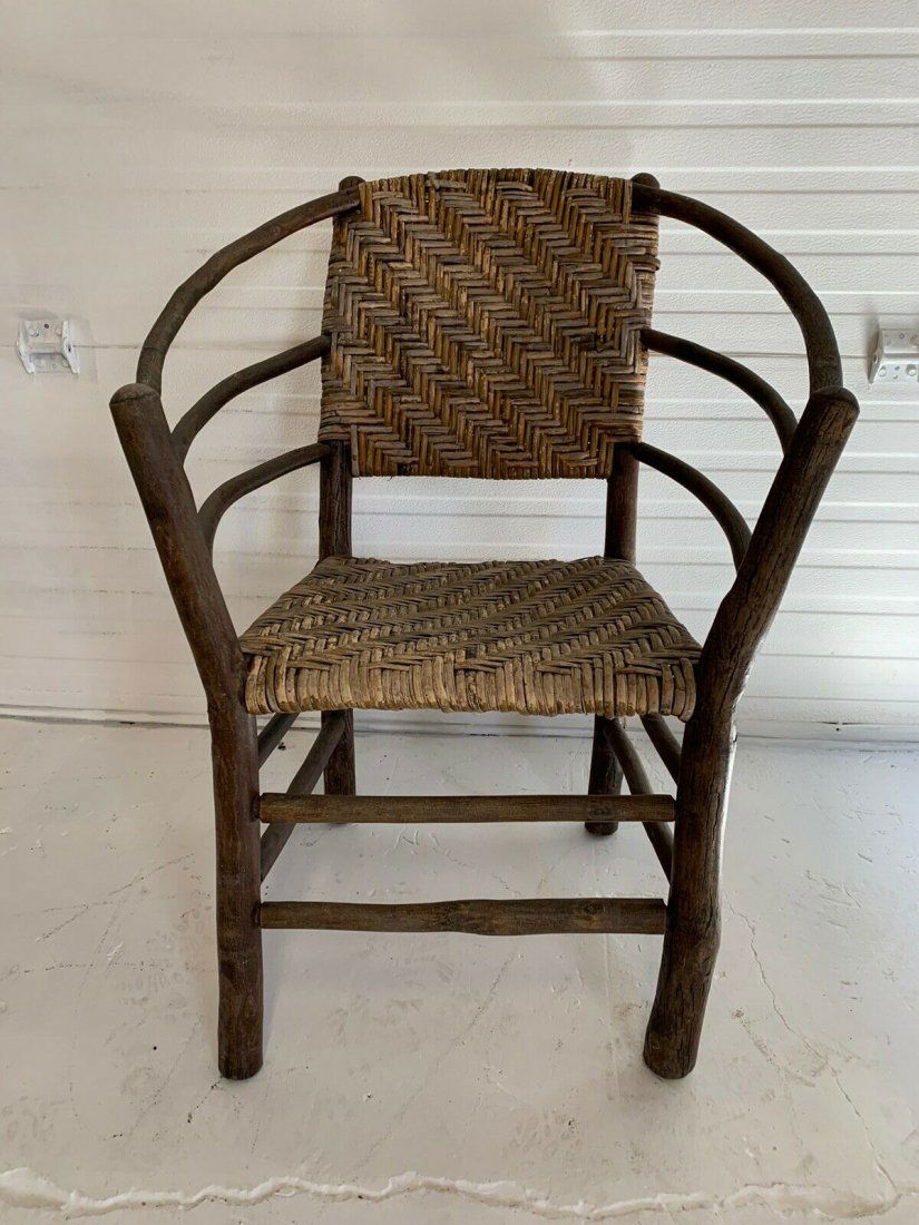 Adirondack splint seat and back armchair (1 of 4)