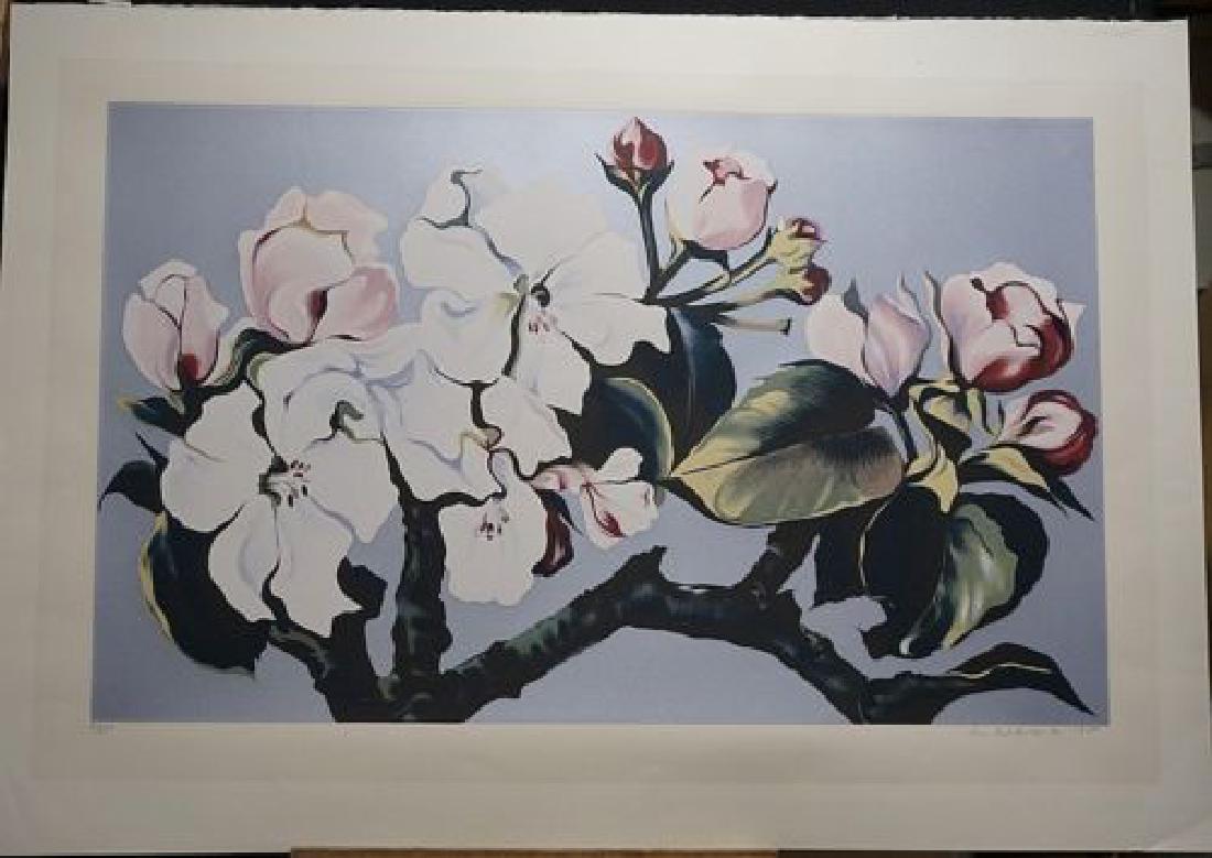 Lowell Nesbitt Floral Hand Signed Numbered Serigraph (1 of 3)