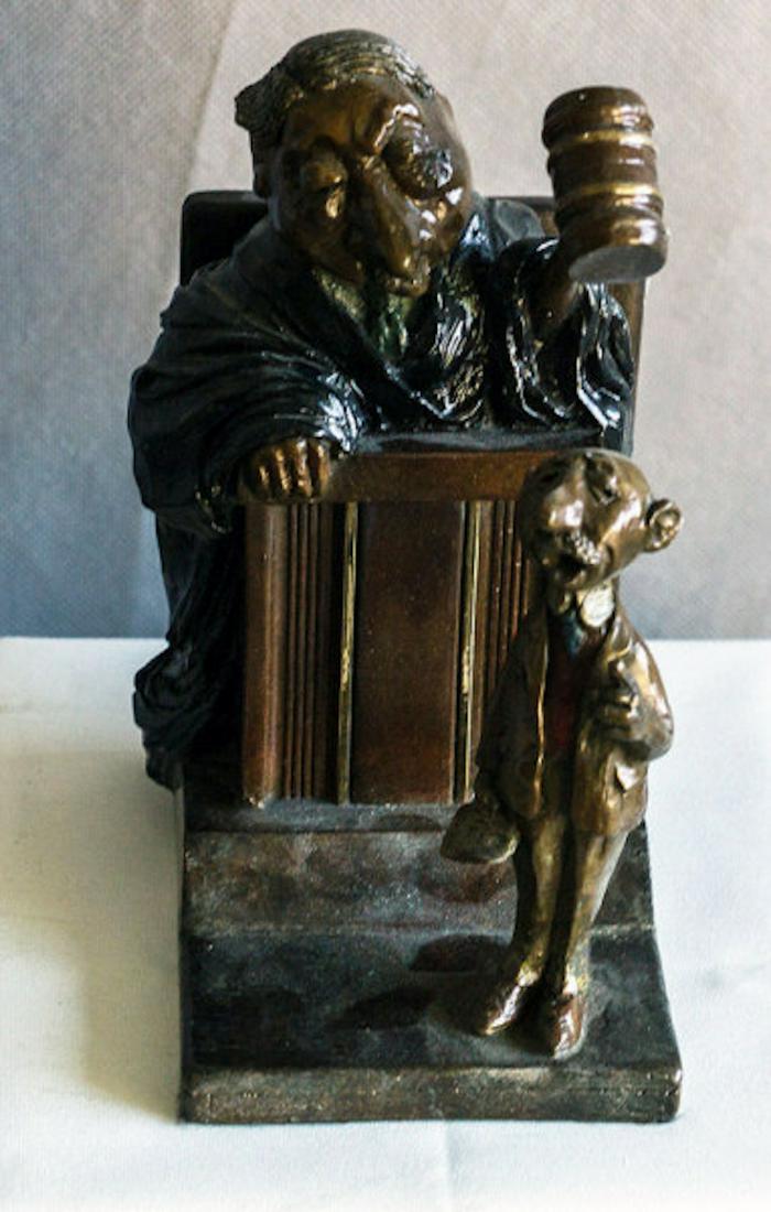 Charles Bragg Objection Overrules Bronze Sculpture (1 of 1)