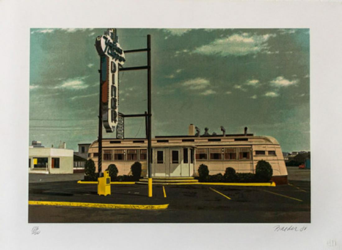 John Baeder Yankee Clipper: Artist: John Baeder Title: Yankee Clipper Year: 1980 Dimensions: 22 in. by 30 in. Edition: From the limited edition of 250 Medium: Screenprint Condit