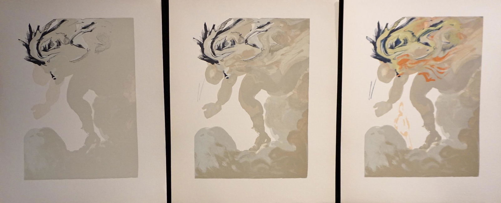 Salvador Dali Divine Comedy Hell Canto 24 Decomposition (1 of 1)