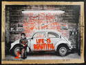 Mr. Brainwash VW Beetle Red Mixed Media Unique 1/1