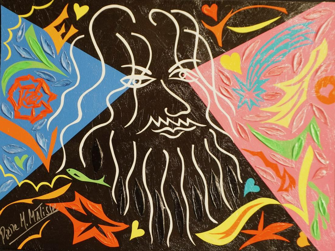 Pierre Matisse Creativision (Genesis): Artist: Pierre Matisse Title: Creativision (Genesis) Dimensions: 12 in. by 16 in. Medium: Mixed Media on Paper Condition: Excellent Signature Details: Hand Sign