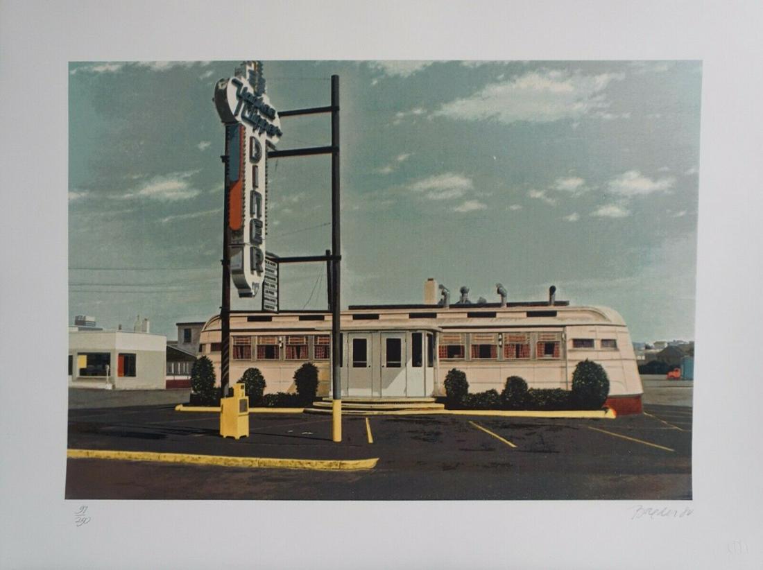 John Baeder Yankee Clipper: Artist: John Baeder Title: Yankee Clipper Year: 1980 Dimensions: 22 in. by 30 in. Edition: From the limited edition of 250 Medium: Screenprint Condit