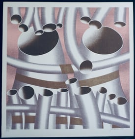 Jack Brusca Pipes Hand Signed Serigraph