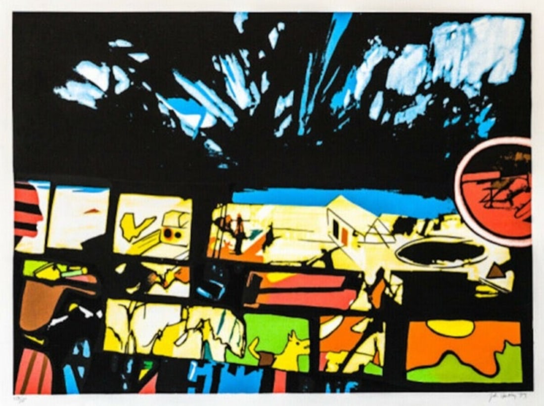 John Hultberg, 'Fragments of A Dream', Hand Signed Limited Edition Serigraph: Artist: John Hultberg Title: Fragments of A Dream Year: 1977 Dimensions: 30 in. X 26 in Edition: From the edition of 200 Medium: Serigraph on Paper Signature: Hand Signed by John Hultberg Condition: E