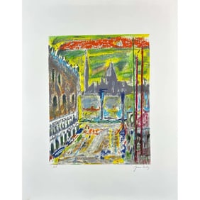 Jean Laudy, 'Paris',Hand Signed Limited Edition Lithograph
