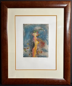 Roberto Matta Folder Los 5 Destacados Burumbauzerda Hand Signed Etching and Aquatint