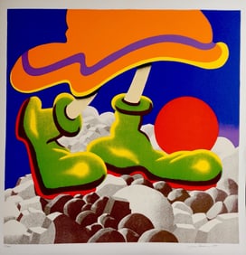 Jack Brusca Girl With Beachball Hand Signed Silkscreen