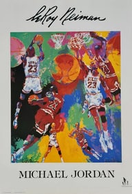 Leroy Neiman Michael Jordon Lithograph Poster