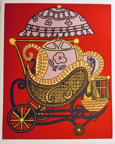 William Nelson Copley “CPLY?? Baby Buggy Hand Signed Serigraph