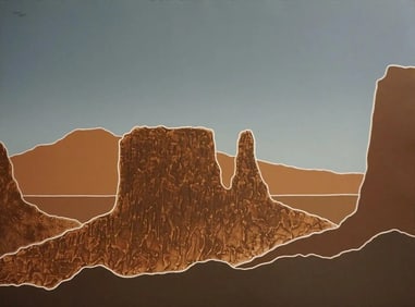 Peter Keefer Mesa Petaca Hand Signed Serigraph Southwest Art