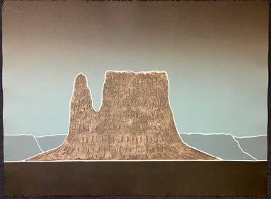 Peter Keefer Castle Rock Hand Signed Serigraph Southwest Art