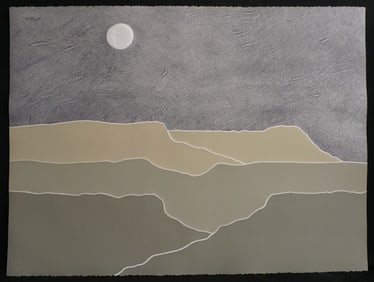 Peter Keefer Taos Dusk Hand Signed Serigraph Southwest Art
