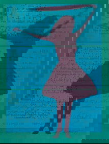 Joanne Seltzer Dance Lesson #6 Hand Signed Lithograph