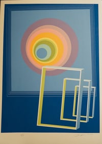 Rita Simon Spacescape Hand Signed Screenprint